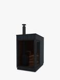 Kirami FinVision Wood-Fired Nordic Misty Sauna, Small, Black