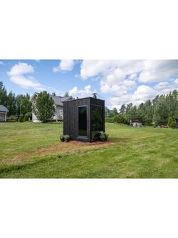 Kirami FinVision Wood-Fired Misty Sauna, Small, Black - view 2, Black