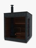 Kirami FinVision Wood-Fired Nordic Misty Sauna, Large, Black