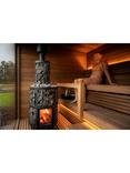 Kirami FinVision Wood-Fired Nordic Misty Sauna, Large, Black