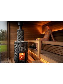Kirami FinVision Wood-Fired Misty Sauna, Medium, Black - view 2, Black