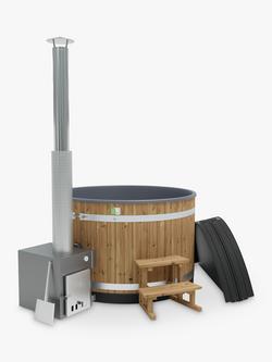 Kirami Steady M Wood Fired MACU Heater Hot Tub/Ice Bath, Thermowood, 4-6 Person, Thermowood