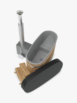 Kirami Tiny Wood Fired CULT Heater Hot Tub/Ice Bath, Thermowood, 2 Person - view 2, Thermowood