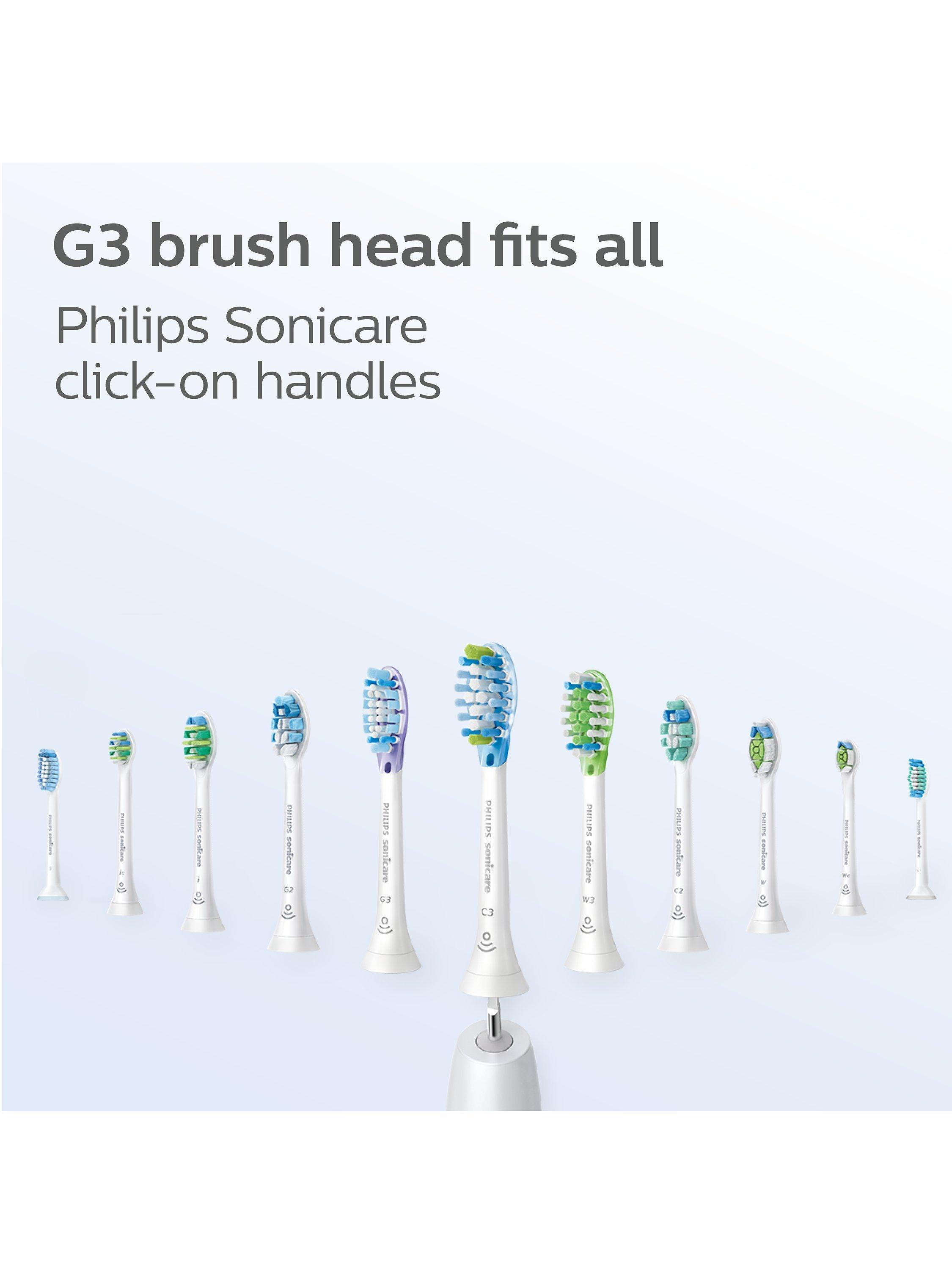 Product image 5 of 9, which shows Philips Sonicare HX9054/33 G3 Premium Gum Care Replacement Toothbrush Heads, Pack of 4, Black