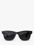 Ray-Ban Meta Wayfarer (Large) Smart Glasses, Matte Black, Polarised Graphite Lens