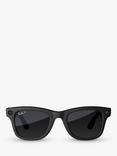 Ray-Ban Meta Wayfarer Glasses, Matte Black, Polarized Gradient Graphite Lens, Matte Black, Polarised Graphite Lens, M