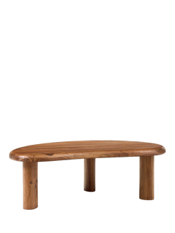 west elm Cannellini Acacia Wood Coffee Table, Cool Walnut, 