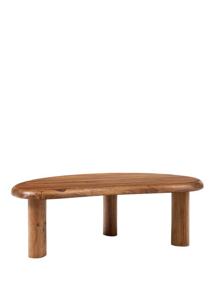 west elm Cannellini Acacia Wood Coffee Table, Cool Walnut, 