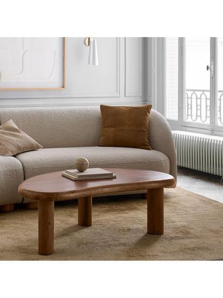 west elm Cannellini Acacia Wood Coffee Table, Cool Walnut - view 2, 