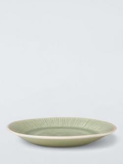 John Lewis Leckford Stoneware Side Plate, 16cm, Green - view 2, Green