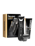 The Lawn Mower 5.0 Ultra Essentials Kit, Electric Body Hair Trimmer Shaving Set, Black