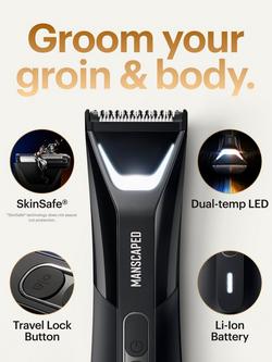 The Lawn Mower 5.0 Ultra Essentials Kit, Electric Body Hair Trimmer Shaving Set, Black - view 2, Black