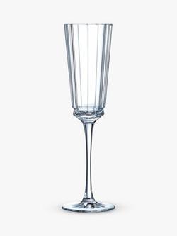 Eclat Cristal d'Arques Paris Macassar Glass Flute, Set of 6, 170ml, Clear, 