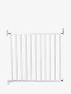 BabyDan No Trip Wall-Mounted Single Panel Safety Gate, 72-78.5cm, White