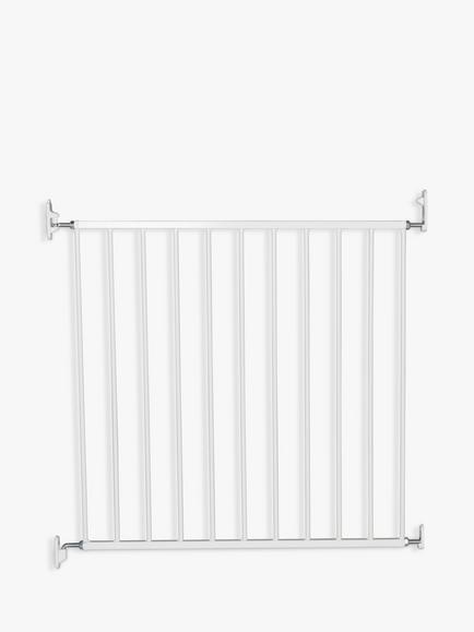 BabyDan No Trip Wall-Mounted Single Panel Safety Gate, 72-78.5cm, White, White