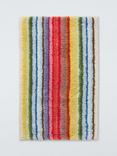 John Lewis Tufted Reversible Stripe Cotton Bath Mat, Multi
