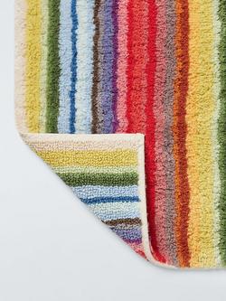 John Lewis Tufted Reversible Stripe Cotton Bath Mat, Multi - view 2, 