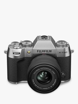 Fujifilm X-T50 Compact System Camera with XC 15-45mm Lens, 6K/4K Ultra HD, 40.2MP, Bluetooth, OLED EVF, 3” LCD Tilting Touch Screen - view 2, Silver