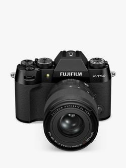 Fujifilm X-T50 Compact System Camera with XF 16-50mm Lens, 6K/4K Ultra HD, 40.2MP, Bluetooth, OLED EVF, 3” LCD Tilting Touch Screen - view 2, Black