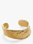 Monica Vinader Capri Hammered Cuff, Gold