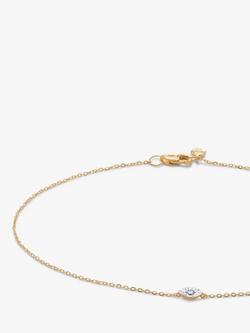 Monica Vinader 14ct Gold Lab Grown Diamond Bracelet - view 2, Gold