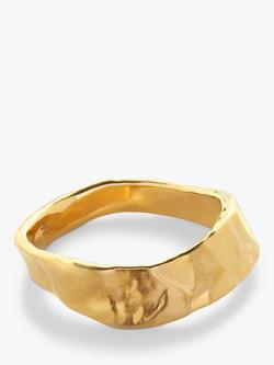 Monica Vinader Capri Stacking Ring, Gold, Gold
