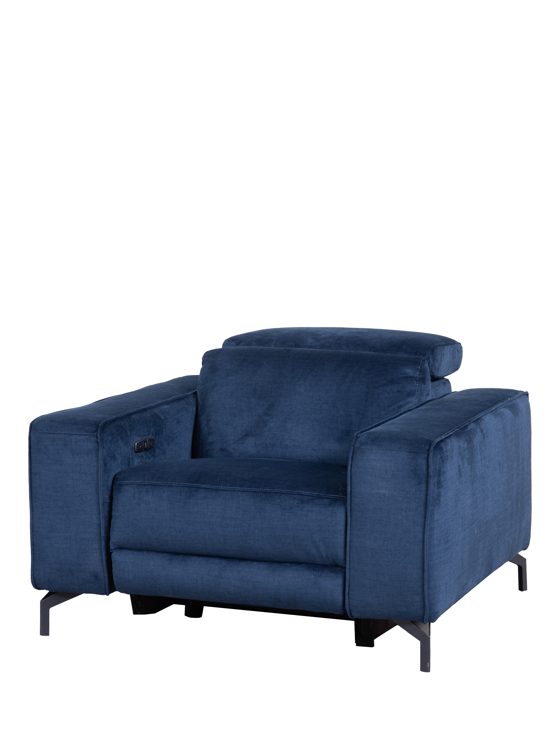 Gradient Range, John Lewis Gradient Power Recliner Armchair, Navy Chenille