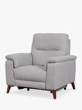 John Lewis Slant Power Recliner Armchair, Grey Textured