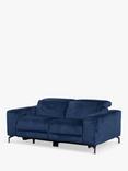 John Lewis Gradient Small 2 Seater Power Recliner Sofa, Navy Chenille