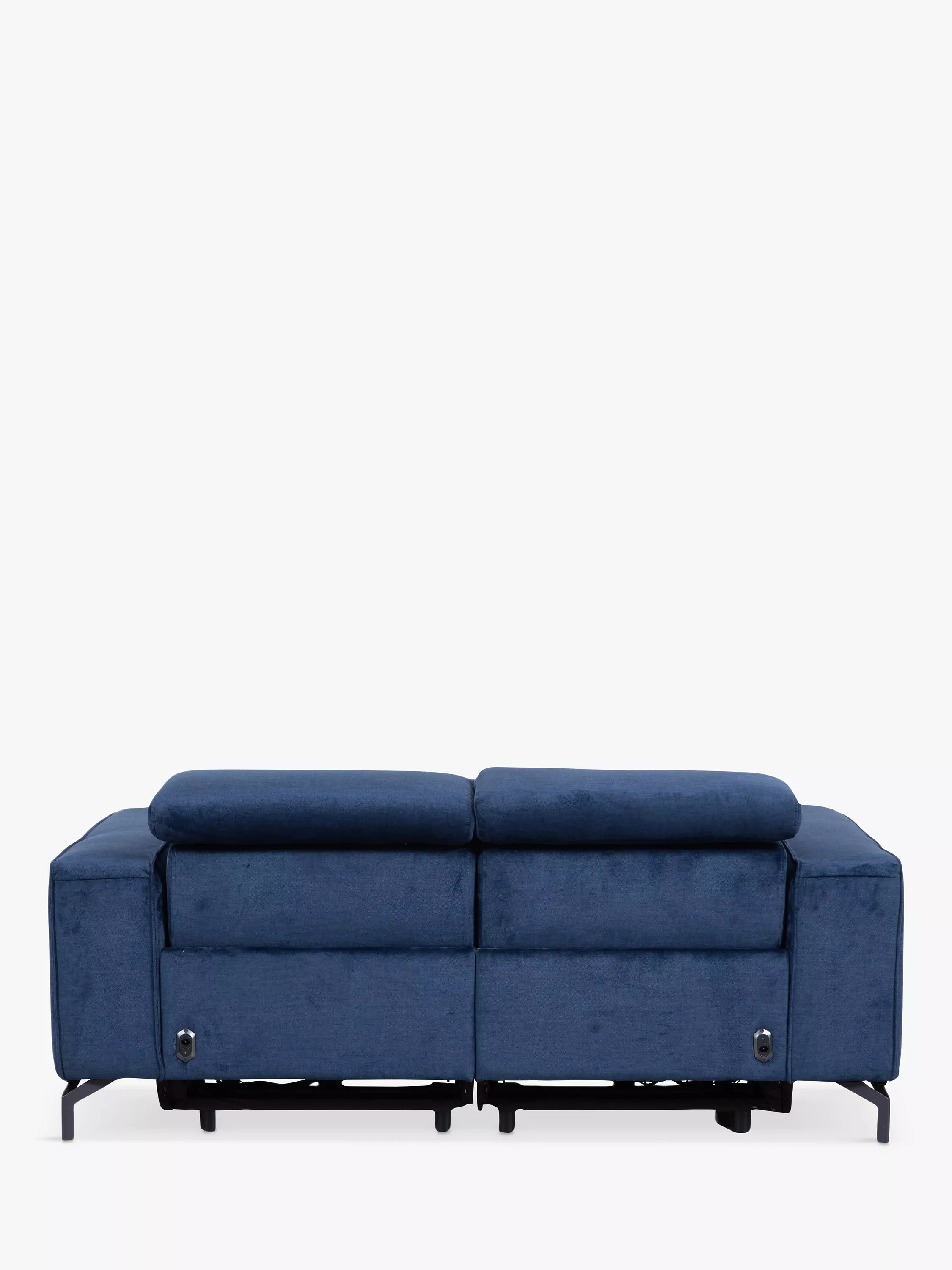 John Lewis Gradient Small 2 Seater Power Recliner Sofa Navy Chenille