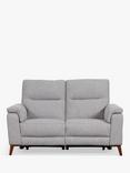 John Lewis Slant Small 2 Seater Power Recliner Sofa, Grey Textured