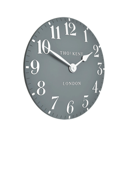 Thomas Kent Arabic Numeral Wall Clock, 30cm - view 2, Flax Blue