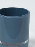 John Lewis Block Stripe Bathroom Tumbler, Loch Blue
