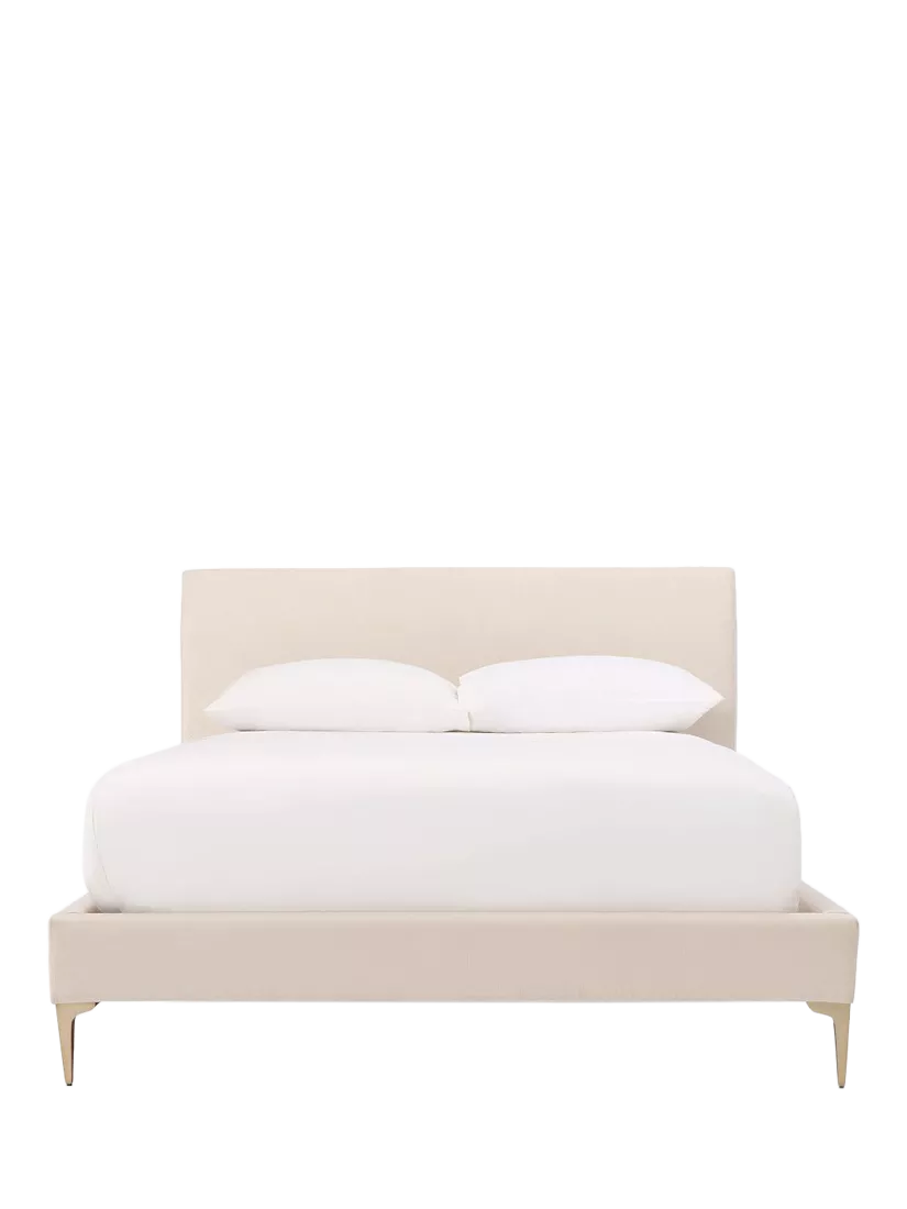 Pair of woven rattan dining chairs with natural wooden legs, minimalist Scandinavian style on white background