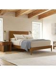 west elm Mid-Century Wood Bed Frame, King, Acorn
