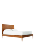 west elm Mid-Century Wood Bed Frame, Super King, Acorn