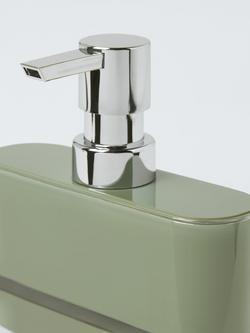 John Lewis Block Stripe Soap Dispenser - view 2, Avocado