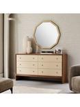 west elm Miles 6 Drawer Chest, Ivory Lacquer/Toasted Oak