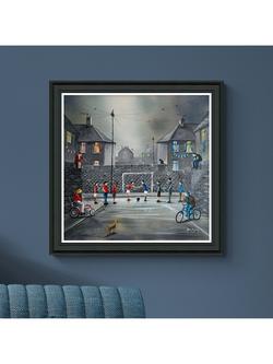 John Lewis Adam Barsby 'Derby Day' Framed Print, 79 x 79cm, Grey/Multi - view 2, Grey/Multi