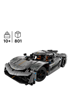 LEGO Technic Koenigsegg Jesko Absolut Grey Hypercar 42173 - view 2, Multi