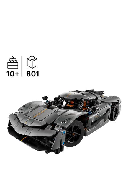 LEGO Technic Koenigsegg Jesko Absolut Grey Hypercar 42173 - view 2, Multi