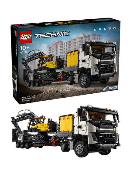 LEGO Technic 42175 Volvo FMX Truck & EC230 Electric Excavator  Construction Set, Multi