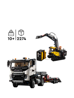 LEGO Technic 42175 Volvo FMX Truck & EC230 Electric Excavator  Construction Set - view 2, Multi