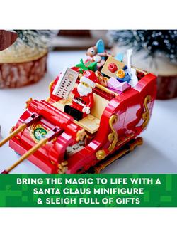 LEGO Iconic Santa’s Sleigh Christmas Building Toy 40499 - view 2, Multi
