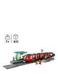 LEGO City Downtown Tram and Station Building Toy Set 60423