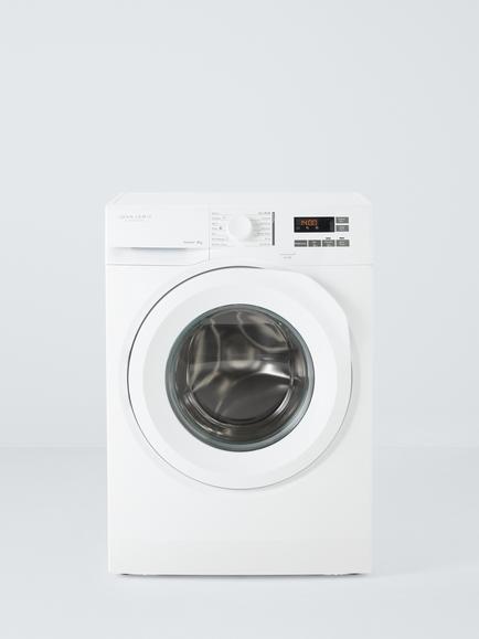 John Lewis JLWM5845 Freestanding Washing Machine, 8kg Load, 1400rpm Spin, White, White