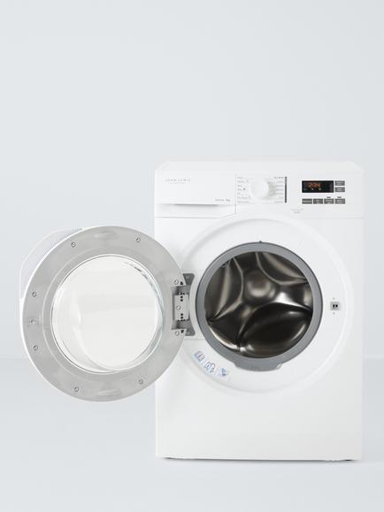 John Lewis JLWM5845 Freestanding Washing Machine, 8kg Load, 1400rpm Spin, White - view 2, White