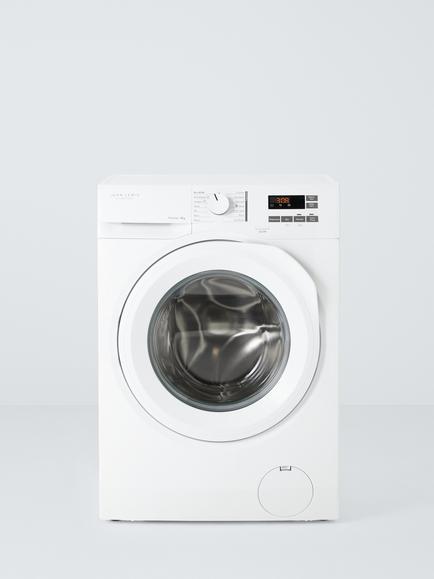 John Lewis JLWM6841 Freestanding Washing Machine, 8kg Load, 1400rpm Spin, White, White