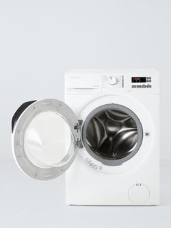 John Lewis JLWM6841 Freestanding Washing Machine, 8kg Load, 1400rpm Spin, White - view 2, White