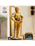 LEGO Star Wars C-3PO Character, Figure Set for Adults 75398